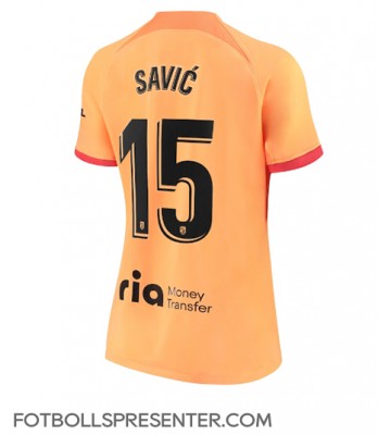 Atletico Madrid Stefan Savic #15 Tredje Matchtröja Dam 2022-23 Kortärmad